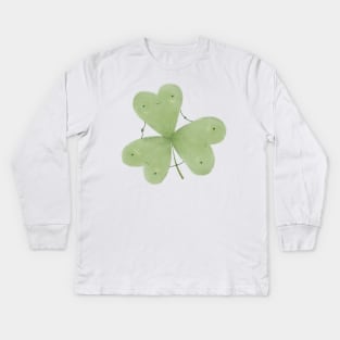 Three Leaf Clover Kids Long Sleeve T-Shirt